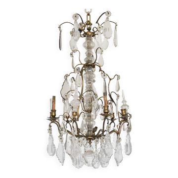 Lustre cage à six lumières