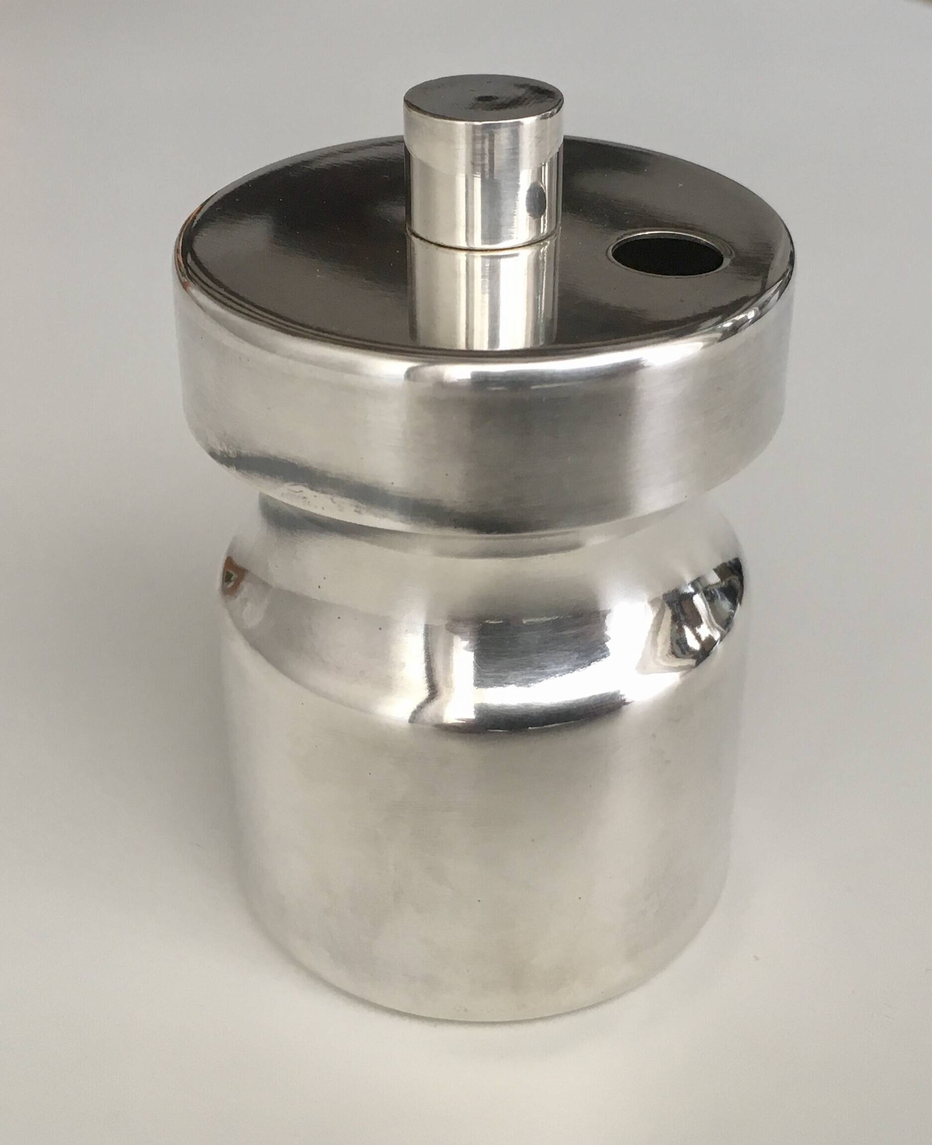 Vintage silver-plated mustard pot, SNPA goldsmiths of France, 20th century