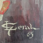Table Oil on canvas The bouquet of Daffodils (Flowers) signed L Geral