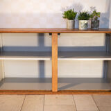 Row in oak, bamboo and mosaic