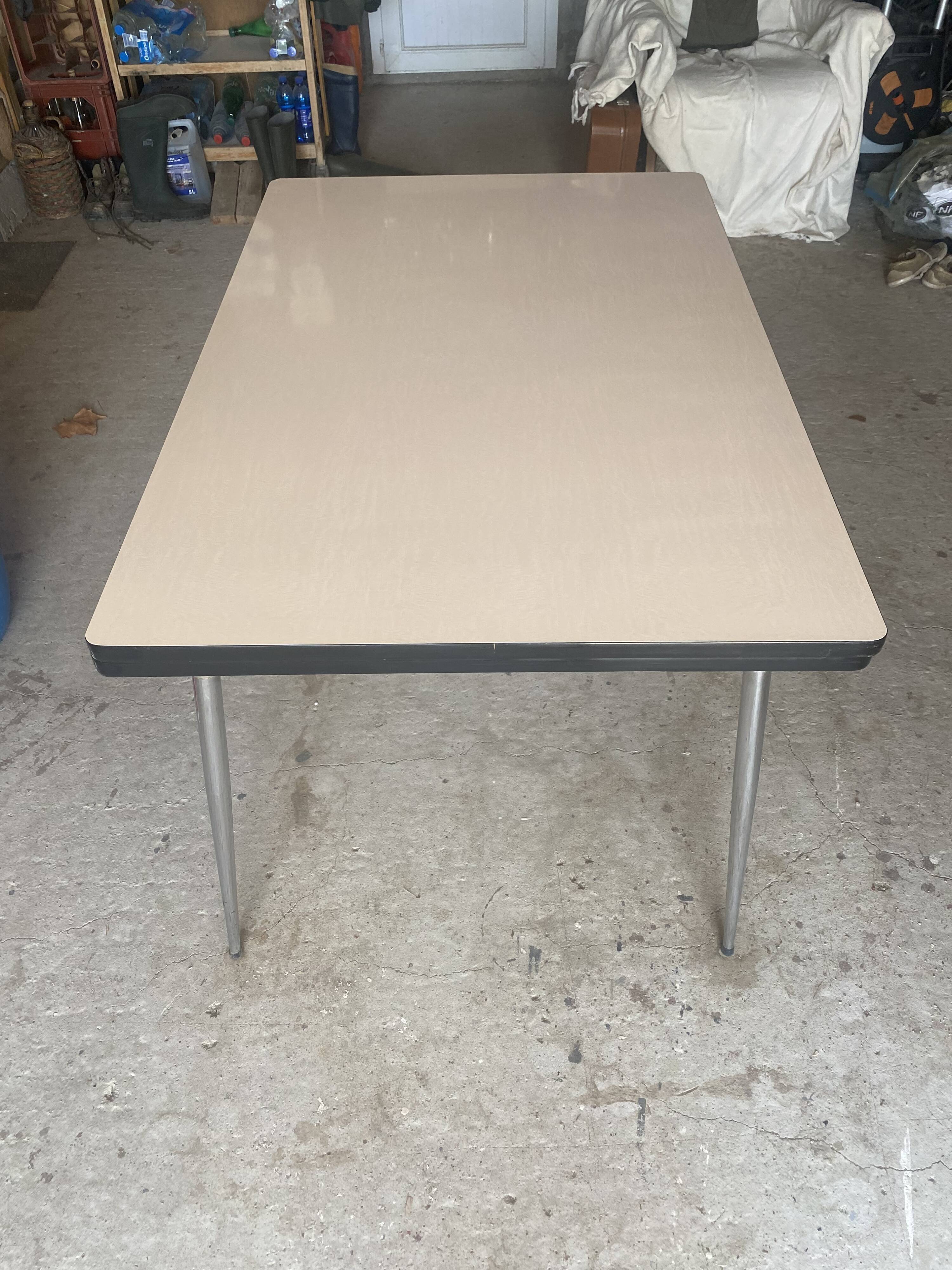 Vintage white formica table