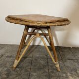 Vintage rattan coffee table.