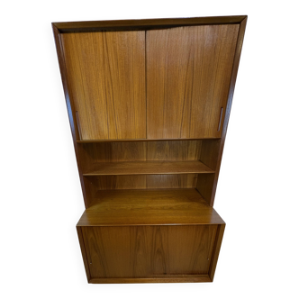 Mid Century Retro Teak Wall Unit / Bookcase by Poul Hundevad 1960 Danish De