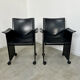 Lot 4 old armchairs "Korium" by Tito Agnoli for Matteo Grassi 1980