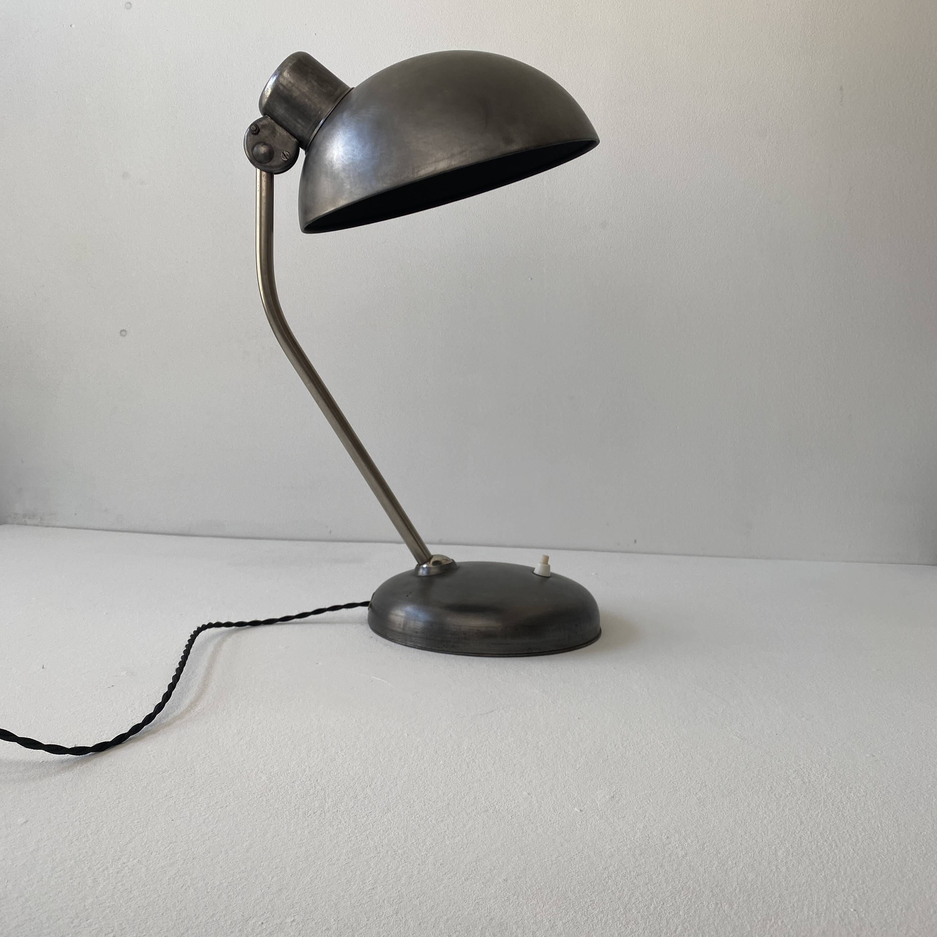 Ancienne lampe de bureau industrielle bauhaus « rech laternen »