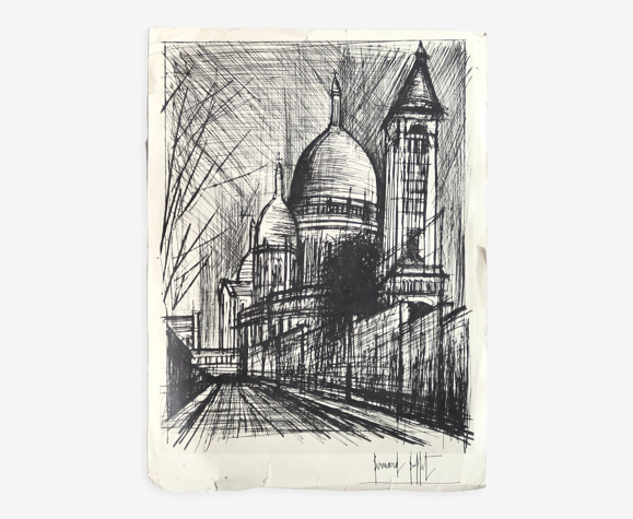 Affiche "Rue de Montmartre" de Bernard Buffet, années 60