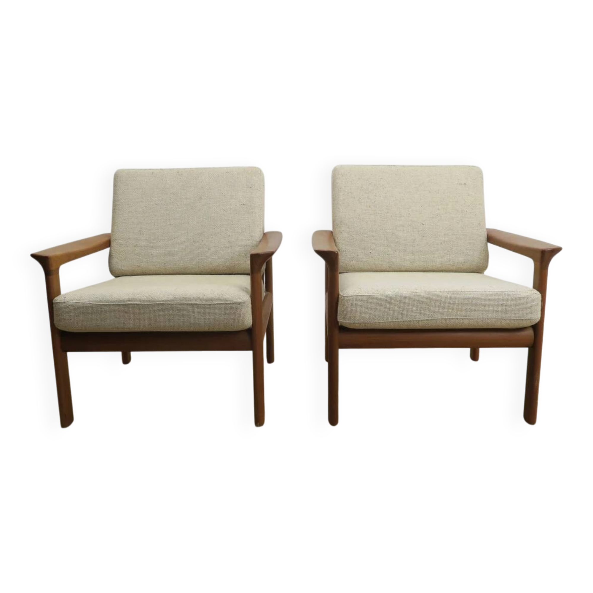 Paire de fauteuils en teck, Komfort Møbler, Danemark 1960