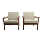 Pair of teak armchairs, Komfort Møbler, Denmark 1960