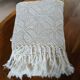 Plaid ancien en crochet fait main