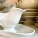 Saucière en porcelaine blanche