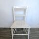 Wooden chair with star decoration, original patina