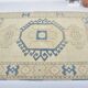 Neutral Bohemian Oushak Rug sku 3599