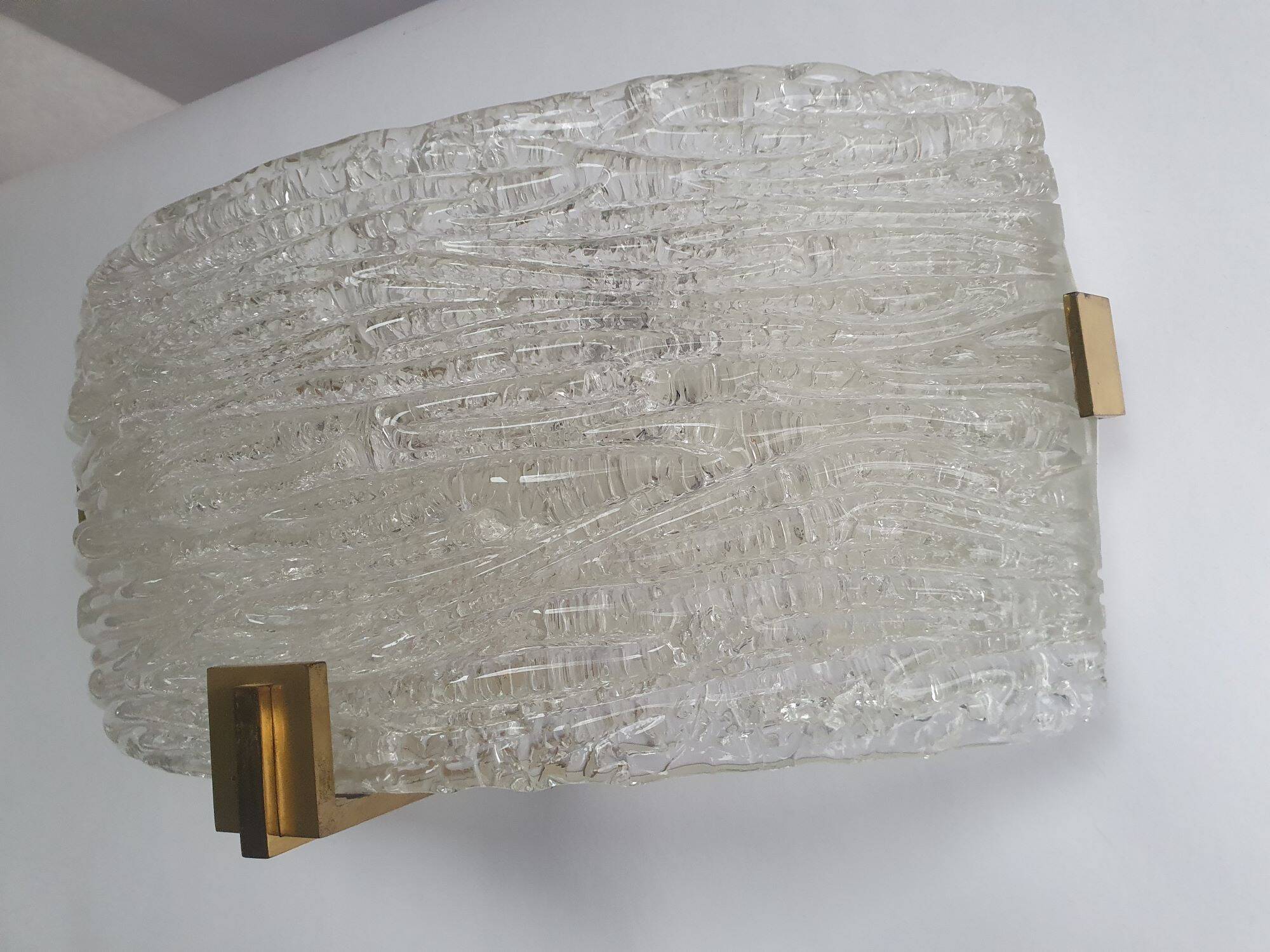Murano glass wall lamp by Kaiser Leuchten, 1950s