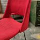 Red fabric chair