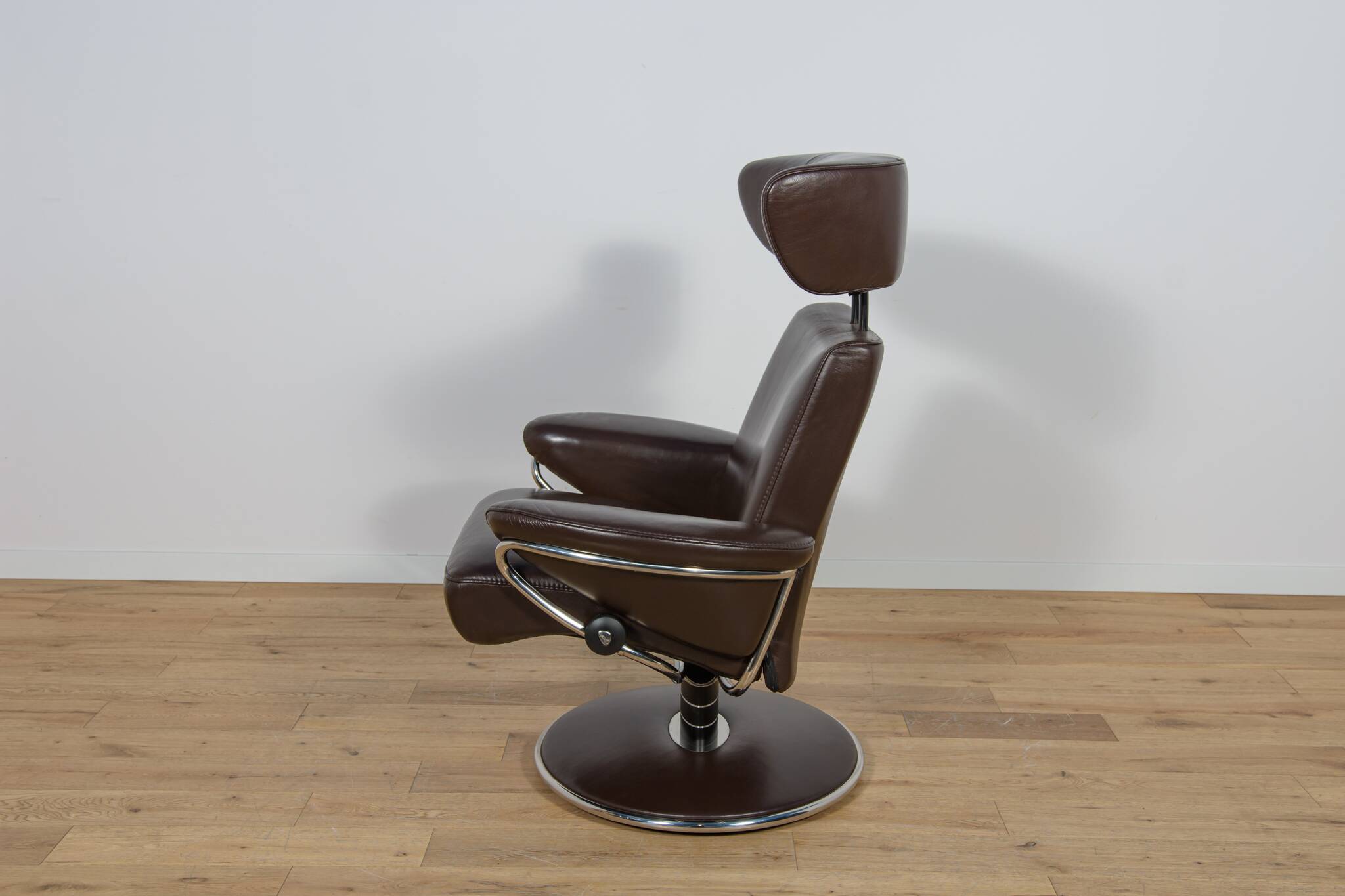 Ergonomic Lounge Chair with Ottoman Model from Ekornes Stressless, 2000s, Set of 2