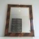 Miroir en marqueterie de bois et laiton