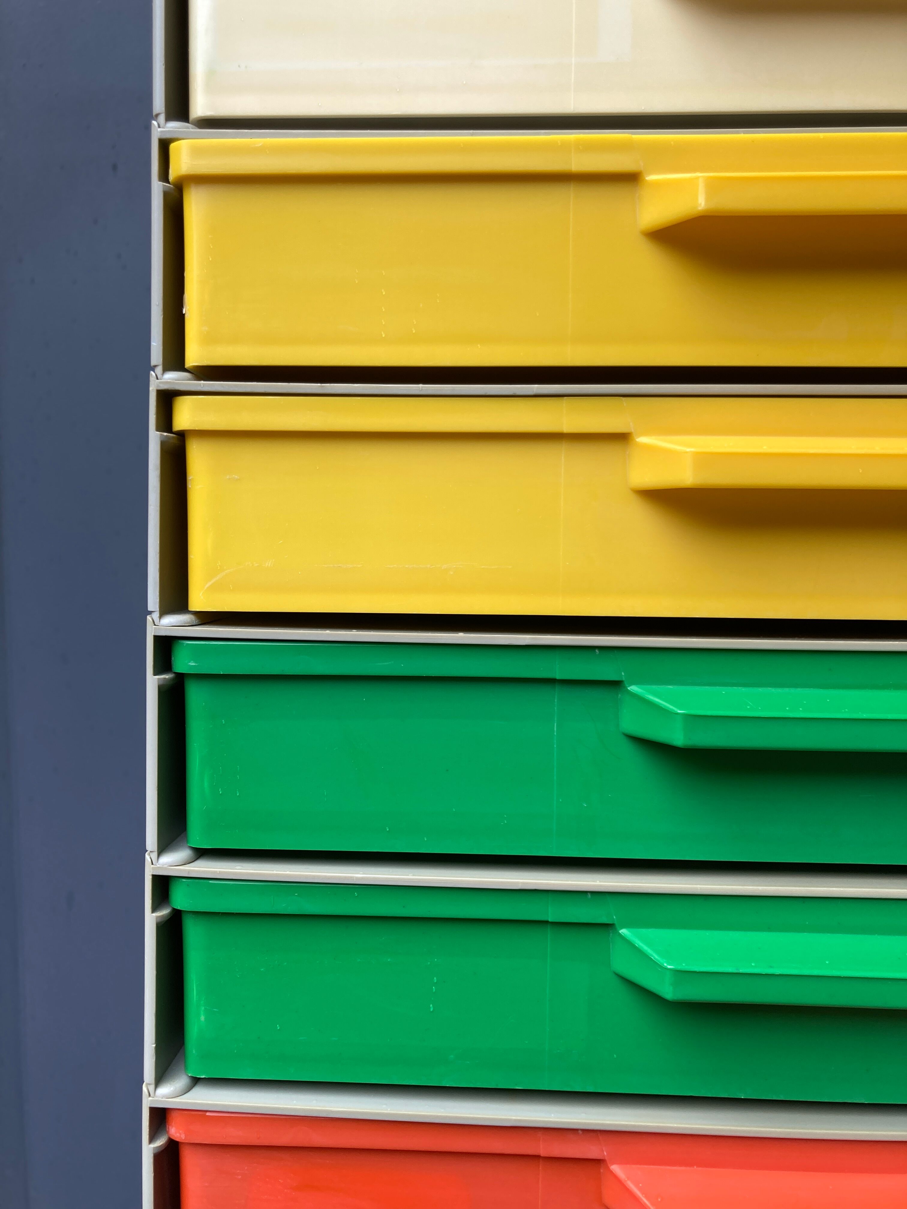 12-drawer vintage office locker