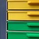 12-drawer vintage office locker