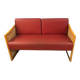 Banquette cannage vintage, 1980