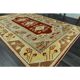 1970s Vintage Turkish Oushak Handmade Wool Cotton Beige Area Rug 155x233
