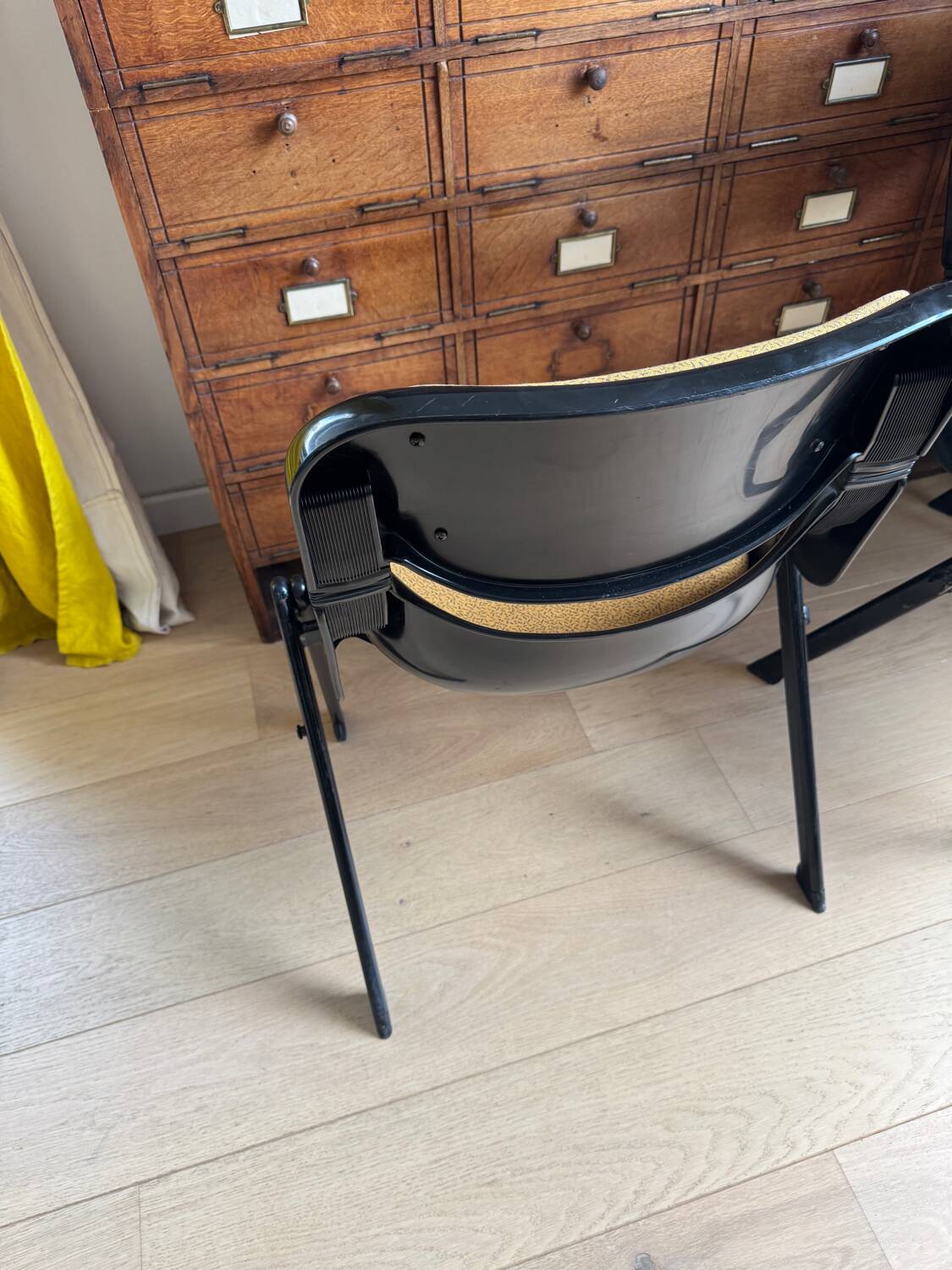 Black back chairs by G. Piretti & E. Ambas, Italy, 1980s
