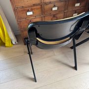 Black back chairs by G. Piretti & E. Ambas, Italy, 1980s