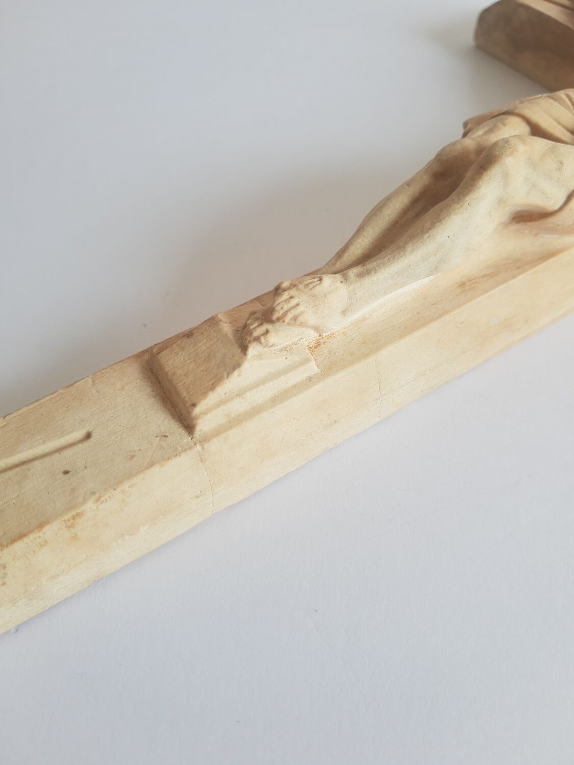 Vintage Christ plaster crucifix