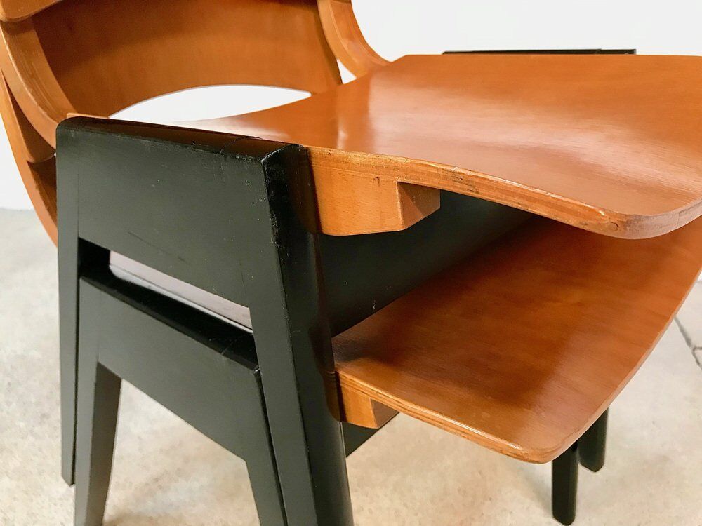 Model P7 Stackable Dining Chairs by Roland Rainer for Pollak, Set of 6