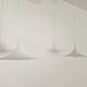 Set of 2 white "Micro" Semi pendant lamps by Claus Bonderup & Torsten Thorup for Lyfa
