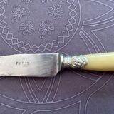 Set of 12 horn handle table knives