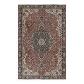 Vintage Handmade Wool Area Rug. One of a kind Turkish Carpet with Medallion Design
