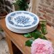 6 antique dinner plates