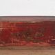 Coffre oriental ancien rouge grenat (vers 1900) #36