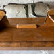 Superb antique/vintage headboard (Art Deco style) walnut burl.