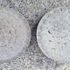 Pair of aluminum and glass wall lights, vintage 50s
