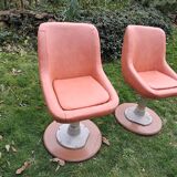 Original armchair on a cast iron base.