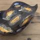 Large vintage ceramic bowl from Vallauris – Brown and orange glaze