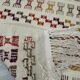 Hand-woven margoum rug in natural wool
