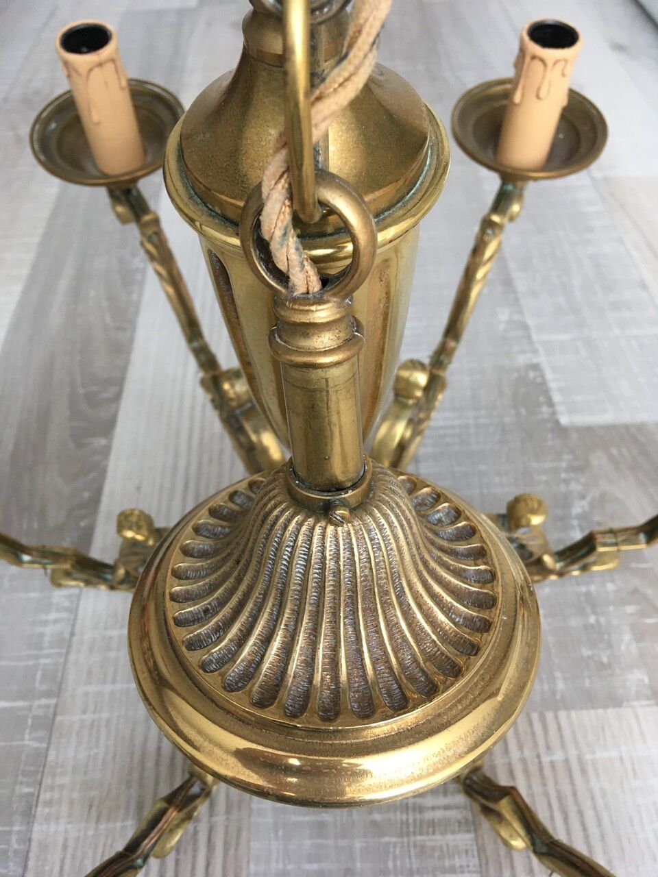 Solid brass chandelier 6 arms