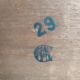 Vintage bedside table, varnish, compass legs, vintage 50s