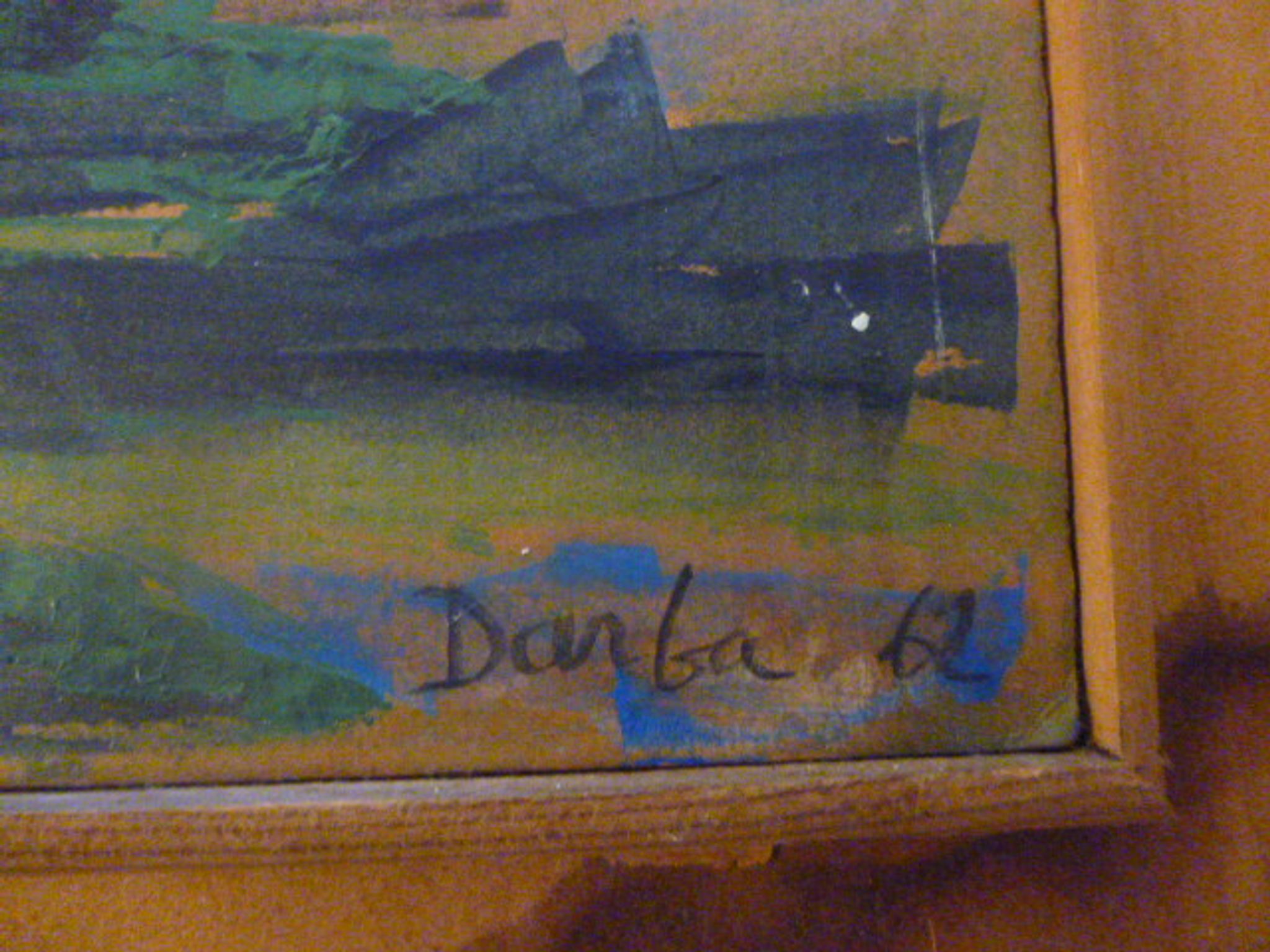 Paintings on wood signed darba 1962