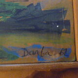 Tableaux sur bois signés darba 1962