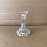 Petit bougeoir ancien en verre