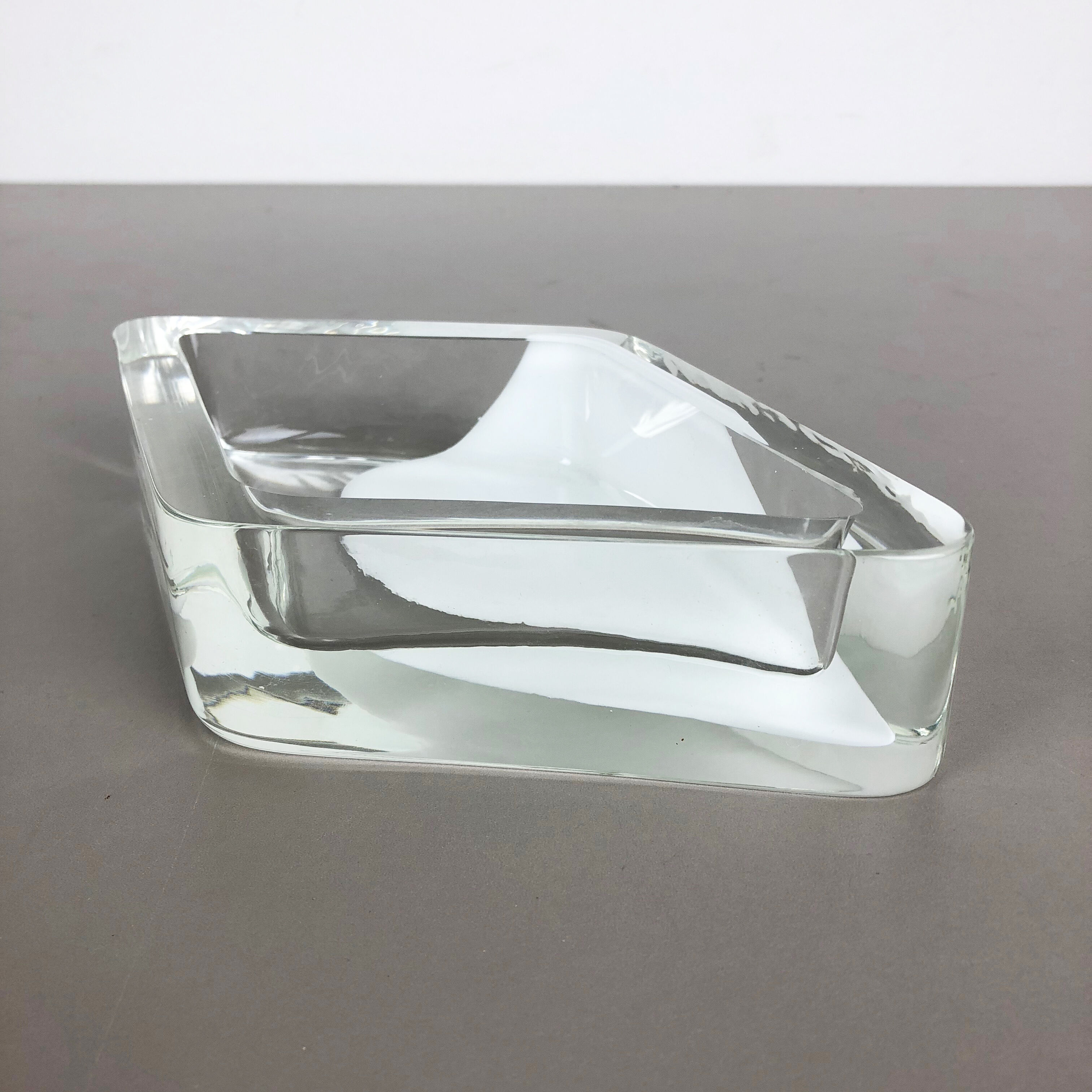 Murano glass shell bowl, Antonio da Ros, Cenedese, 1970