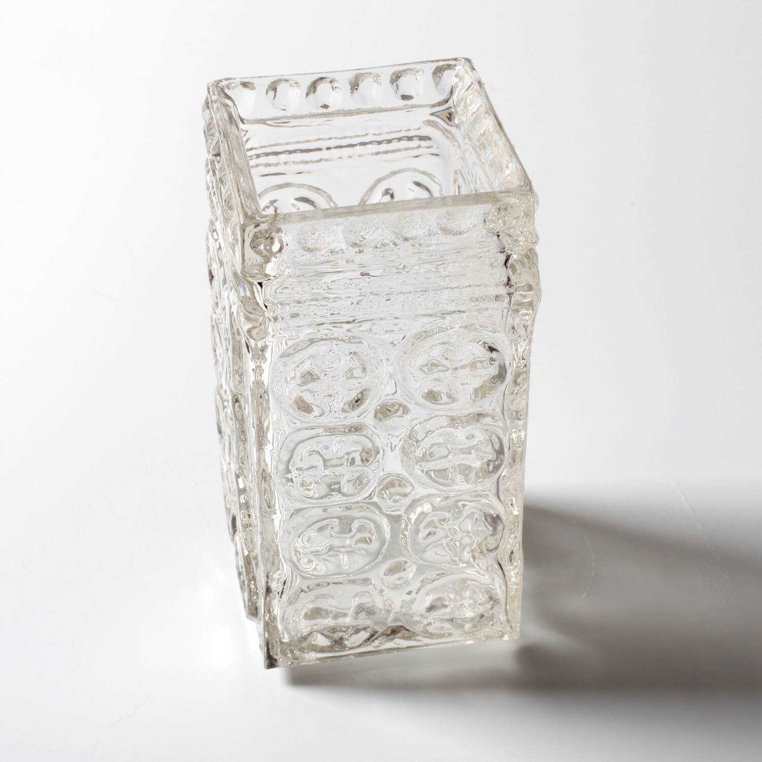 Mid-Century Pressed Glass Vase by Adolf Matura, Czech Repulic / 1970