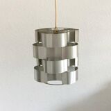French aluminium sculptural pendant from the mid-century by Max Sauze, 1960s.