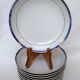 Service 12 hollow plates porcelain Vintage 80s/90s