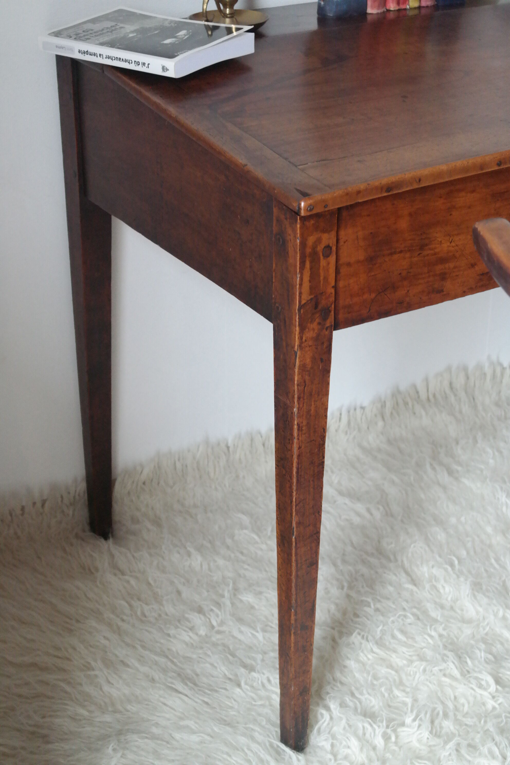 Old desk in walnut school master