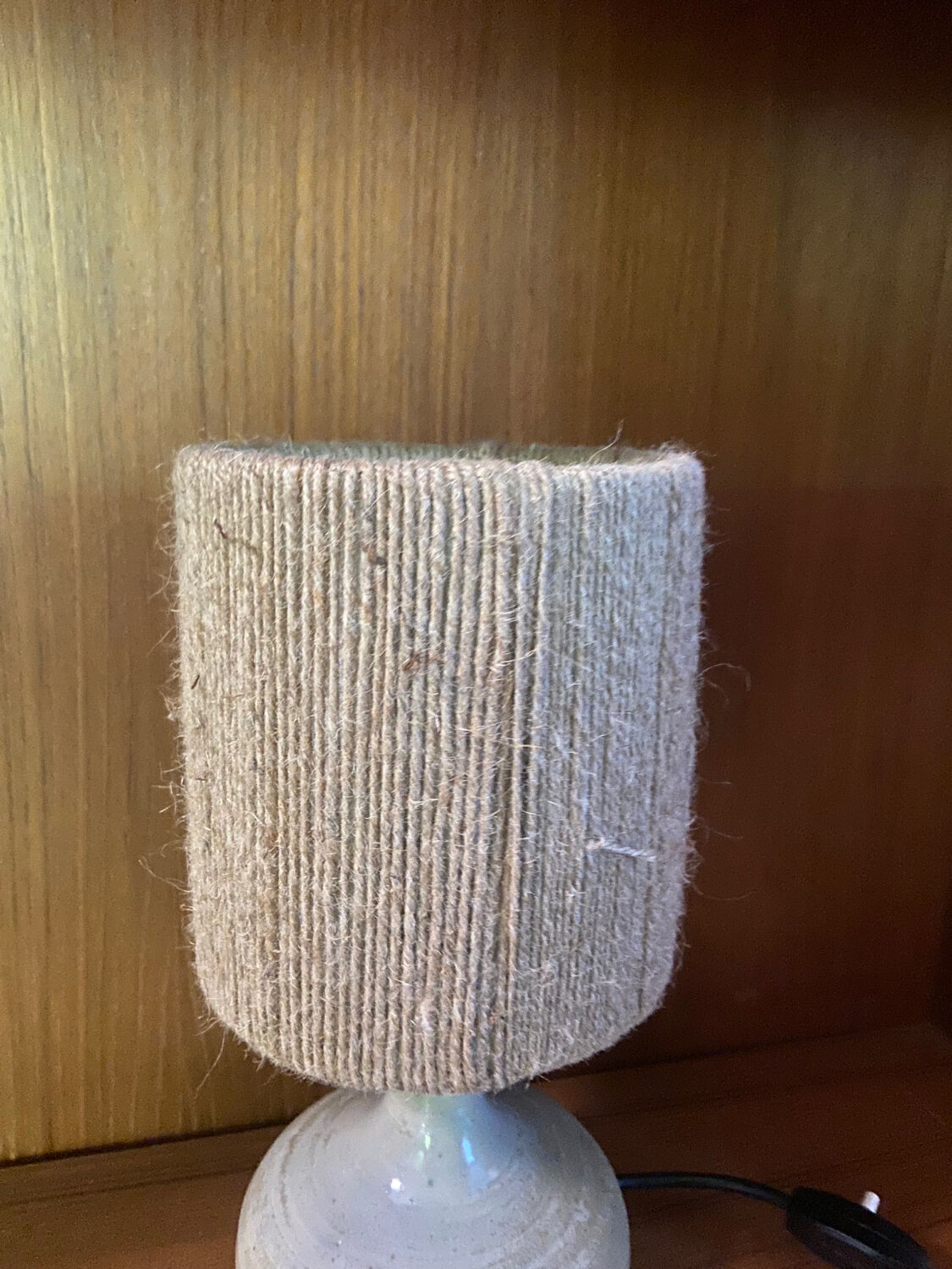 Vintage stoneware lamp