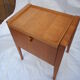 Scandinavian oak sewing basket